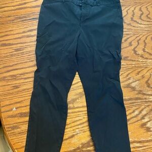 Old Navy Black Chinos Flat Front Straight Leg